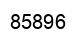 Number 85896 black image