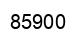 Número 85900 imagen negro