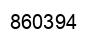 Number 860394 black image