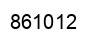 Number 861012 black image