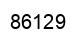 Número 86129 imagen negro