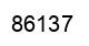 Número 86137 imagen negro