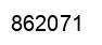 Number 862071 black image