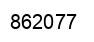 Number 862077 black image