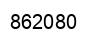 Number 862080 black image