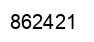 Number 862421 black image