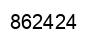 Number 862424 black image