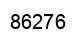 Number 86276 black image
