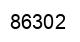 Number 86302 black image