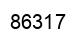 Número 86317 imagen negro