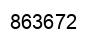 Number 863672 black image