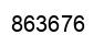 Number 863676 black image