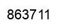 Número 863711 imagen negro