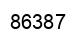 Number 86387 black image