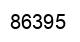 Number 86395 black image