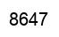 Number 8647 black image