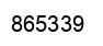 Number 865339 black image