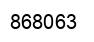 Number 868063 black image