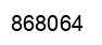 Number 868064 black image