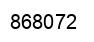 Número 868072 imagen negro