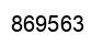 Number 869563 black image