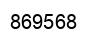 Number 869568 black image