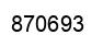 Number 870693 black image