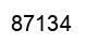 Number 87134 black image