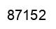 Número 87152 imagen negro
