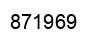 Number 871969 black image