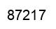 Number 87217 black image