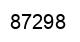 Number 87298 black image