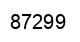 Number 87299 black image