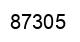 Number 87305 black image