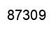 Number 87309 black image