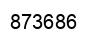 Número 873686 imagen negro