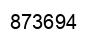 Número 873694 imagen negro