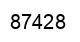 Number 87428 black image