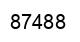 Number 87488 black image