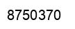 Número 8750370 imagen negro