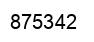 Número 875342 imagen negro