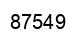 Número 87549 imagen negro