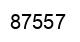 Número 87557 imagen negro