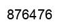 Number 876476 black image