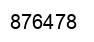 Number 876478 black image