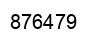 Number 876479 black image