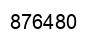 Number 876480 black image