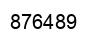Number 876489 black image