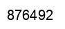 Number 876492 black image