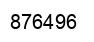 Number 876496 black image